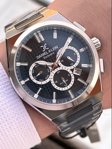 Daniel Klein İtalyan Tasarım Bileklik Hediyeli 2 Yıl Garantili Suya Dayanıklı Erkek Kol Saati XY.02 - Resim 3