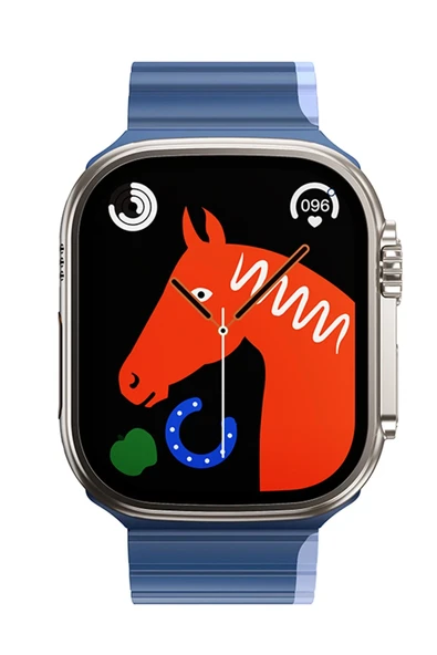 Hoco. Watch 42mm AS102 Silikon Kordon - Koyu Mavi-Açık Mavi ürün görseli 1