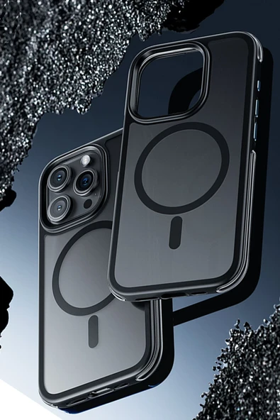 Hoco. iPhone 15 Pro Anti Fall Airbag Magsafe Kapak - Lacivert - Resim 2