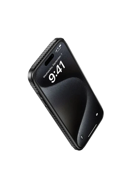 Hoco. iPhone 16 Pro Armour Antishock Protective Magsafe Kapak - Beyaz - Resim 3