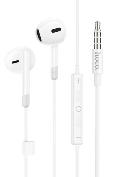 Hoco. M109 3.5mm Mikrofonlu Kablolu Kulaklık - Beyaz