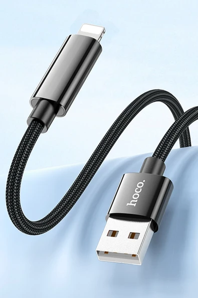 Hoco. U125 1.2M Benefit USB to Lightning Şarj Data Kablosu - Siyah - Resim 4