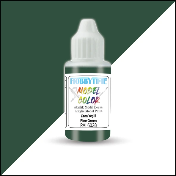 Hobbytime 462 18 ml. RAL6028 Çam Yeşili (Pine Green) Akrilik Model Boyası ürün görseli