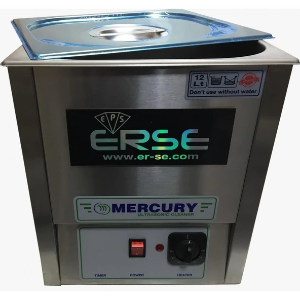 12LT. MERCURY ULTRASONIC CLEANER - Resim 2