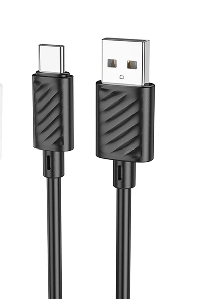 Hoco. X88 1M USB to Type-C Şarj Data Kablosu - Siyah - Resim 5