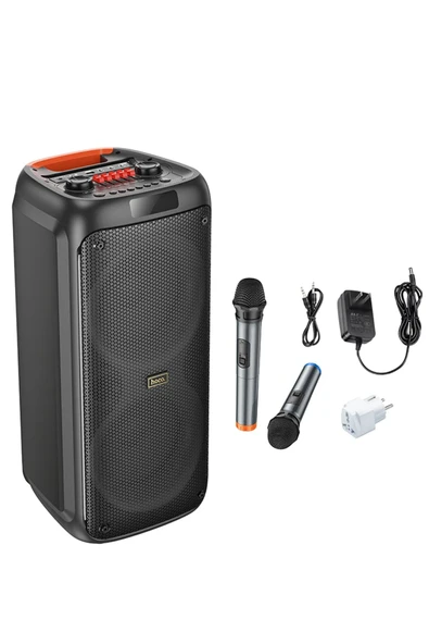 Hoco. HA7 Leader Mikrofonlu Bluetooth Kablosuz Hoparlör - Siyah - Resim 6