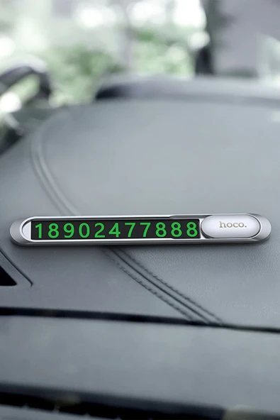 Hoco. PH41 Yapışkanlı Metal Numaratör - Gri - Resim 4