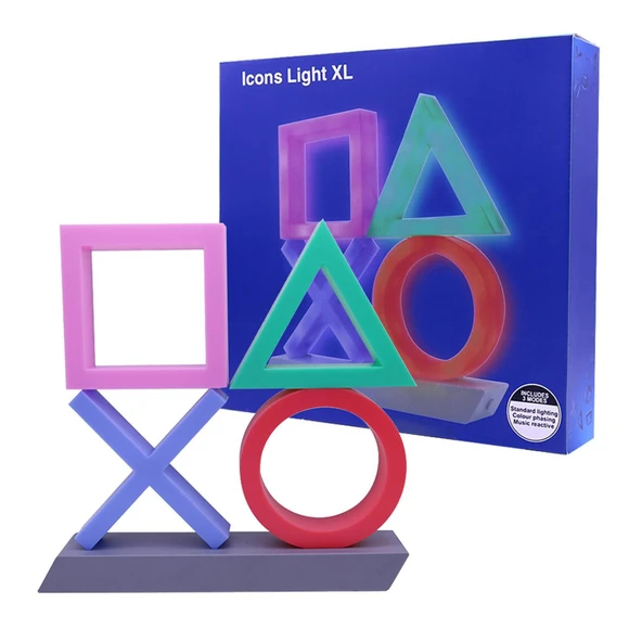 Ozmik Playstation için 3 Işık Modlu Oyun Odası Aksesuarı ile Simgeler Işık - Resim 2