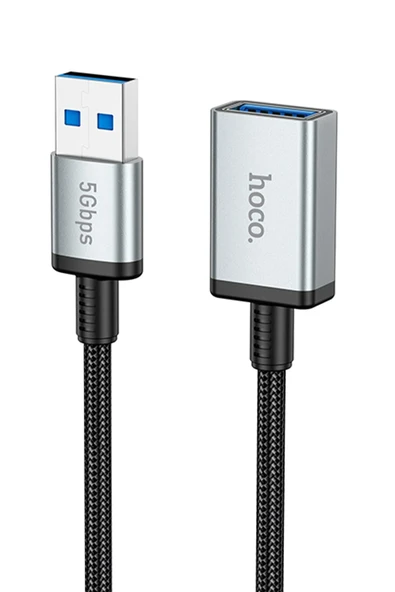 Hoco. US10 50cm 5 GBPS Hız Tak Çalıştır USB 3.0 to USB 3.0 Uzatma Kablosu - Siyah - Resim 7