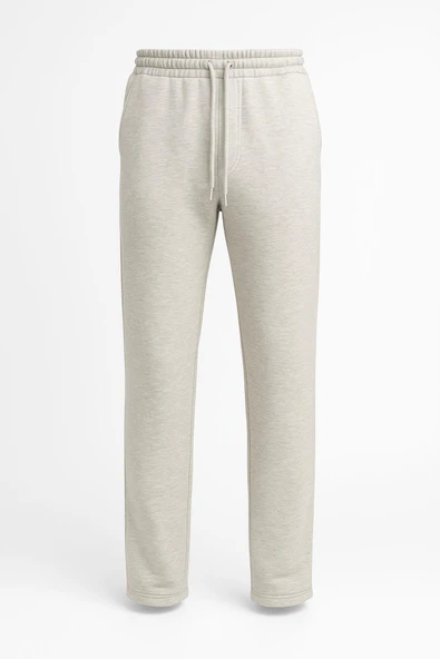 Erkek Düz Paça 3 İplik Şardonlu Rahat Kesim Premium Kumaş Eşofman Altı - Resim 5