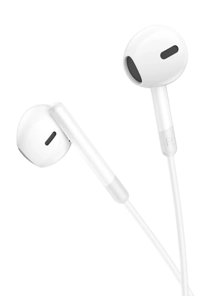 Hoco. M109 3.5mm Mikrofonlu Kablolu Kulaklık - Beyaz - 12