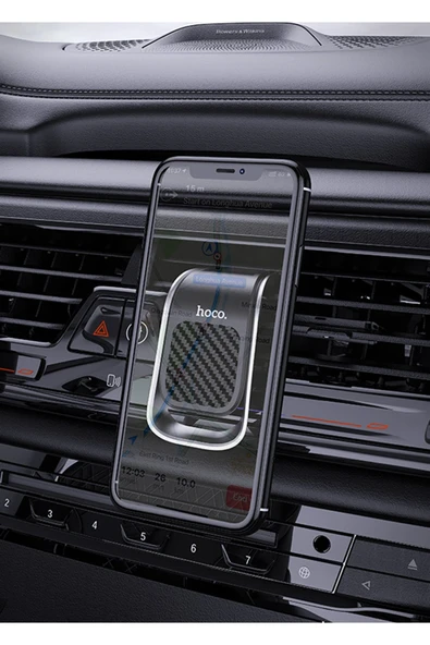 Hoco. CA74 Izgara Klipsli Manyetik Araç Tutucu - Siyah - Gri - Resim 8