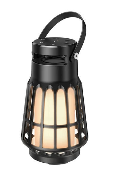 Hoco. BS61 Wild Fun Kamp Işıklı Bluetooth Kablosuz Hoparlör - Siyah ürün görseli