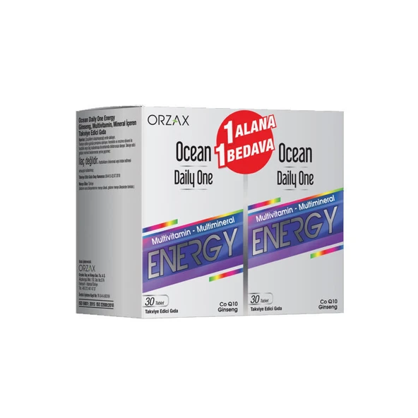 Orzax Ocean Daily One Energy 30 Tablet - 1 ALANA 1 BEDAVA ürün görseli
