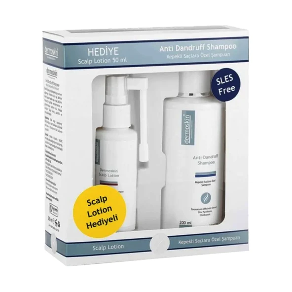 Dermoskin Anti Dandruff Kepek Şampuanı 200 ml Scalp Lotion 50 ml HEDİYE ürün görseli