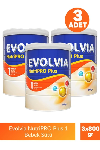 Evolvia Nutripro Plus 1 Bebek Sütü 800 gr 3 Adet ürün görseli
