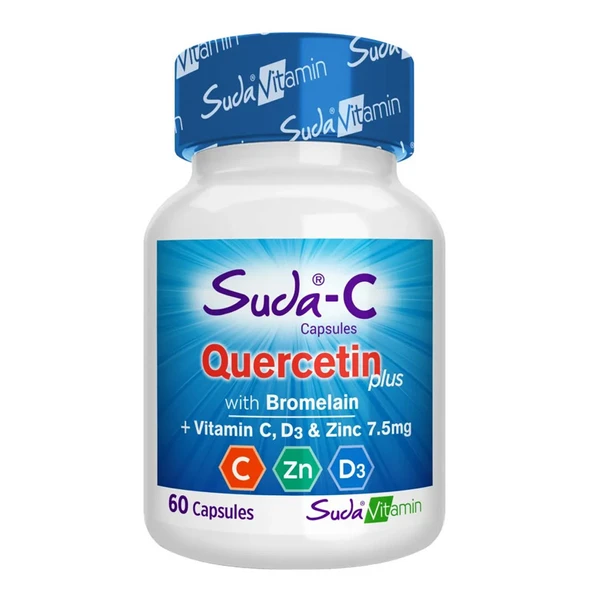 Suda Vitamin Suda-C Quercetin Plus Takviye Edici Gıda 30 Kapsül ürün görseli
