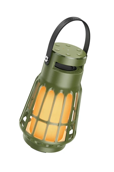 Hoco. BS61 Wild Fun Kamp Işıklı Bluetooth Kablosuz Hoparlör - Yeşil - Resim 8