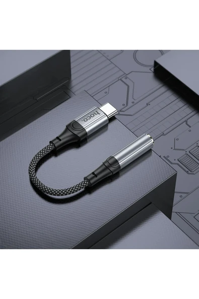 Hoco. LS36 Type-C to Aux Dönüştürücü - Siyah - Resim 7