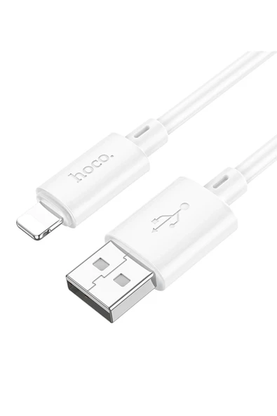Hoco. X88 1M USB to Lightning Şarj Data Kablosu - Beyaz - Resim 4