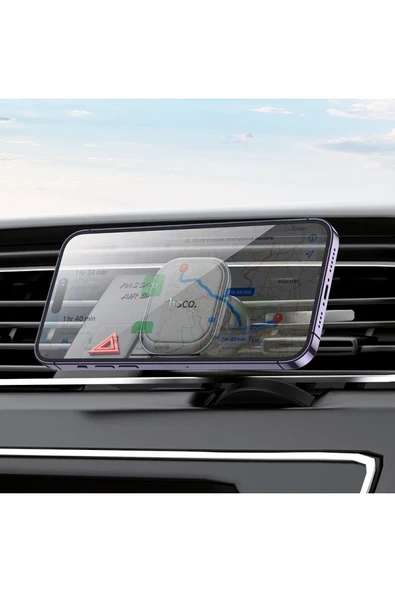Hoco. H29 Izgara Klipsli Manyetik Araç Tutucu - Siyah - Resim 6
