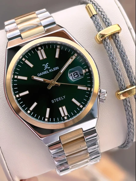 Daniel Klein İtalyan Tasarım Bileklik Hediyeli 2 Yıl Garantili 3 Atm Erkek Kol Saati ES.13861-9 ürün görseli