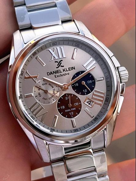 Daniel Klein Roma Rakamlı İç Kadran Fonksiyonları Aktif 2 Yıl Garantili Erkek Kol Saati EDK.14222.4 - Resim 5