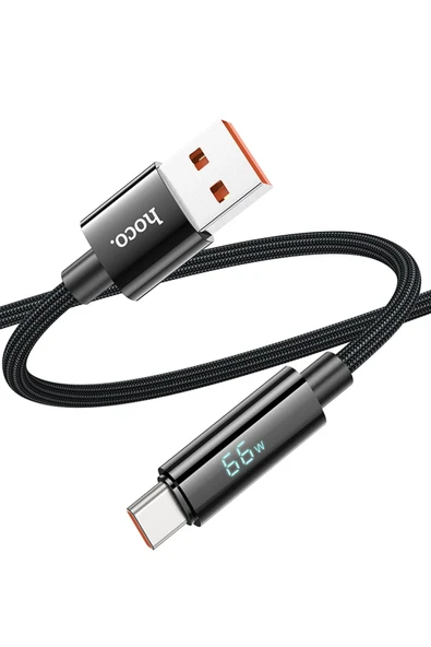 Hoco. U125 1.2M Benefit USB to Type-C Şarj Data Kablosu - Siyah - Resim 2