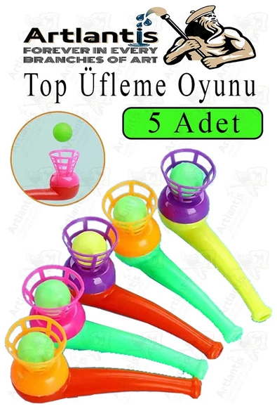 Top Üfleme Oyunu 5 Adet Saksafon Üfleme Nefes Oyuncağı Üfleme Düdüğü Oyuncak Karne Sınıf Çocuk Hediye ürün görseli