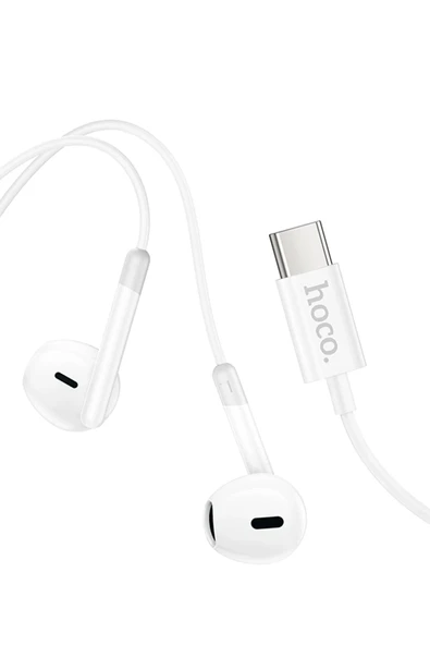 Hoco. M109 Type-C Mikrofonlu Kablolu Kulaklık - Beyaz - 4