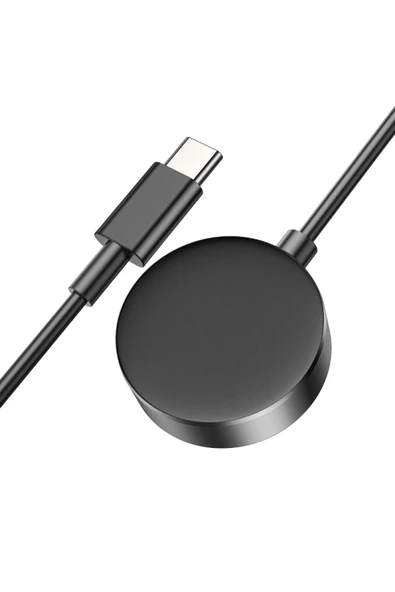 Hoco. CW48 Kablosuz Manyetik Akıllı Saat Şarjı - Siyah - Resim 3