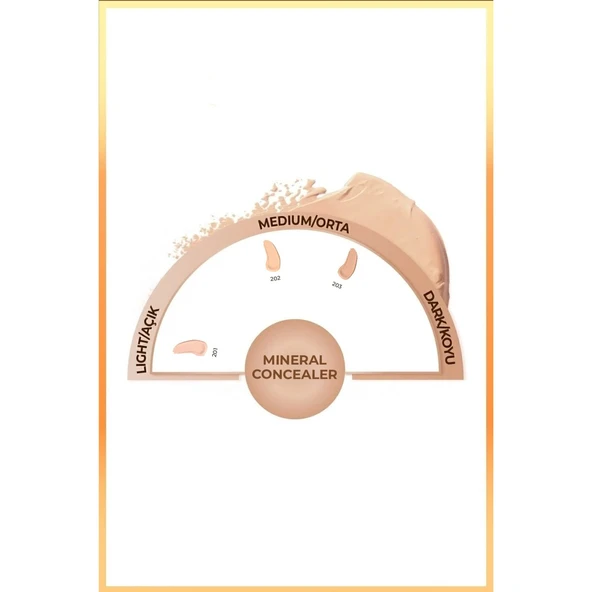 Note Cosmetics Mineral Concealer Spf 15 Yoğun Kapatıcı Metal Başlıklı Göz Altı Kapatıcısı - 201 Açık - Resim 3