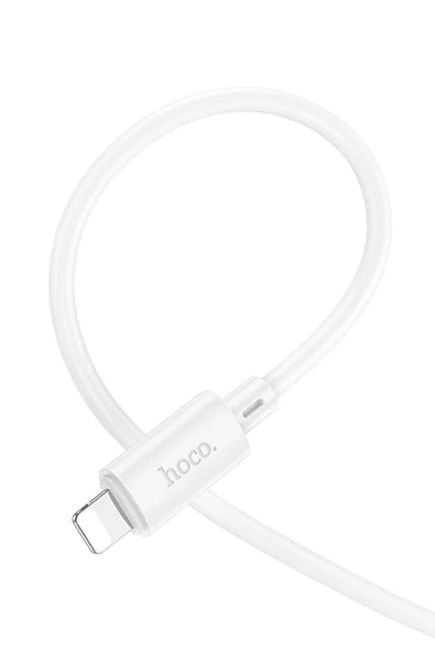 Hoco. X88 1M USB to Lightning Şarj Data Kablosu - Beyaz - Resim 2