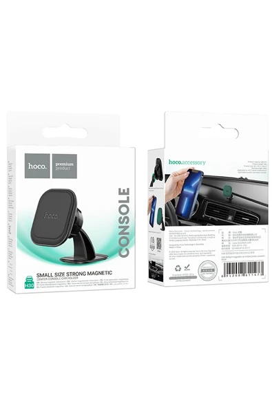 Hoco. H30 Yapışkanlı Manyetik Magsafe Araç Tutucu - Siyah - Resim 8