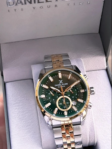 Daniel Klein Rlx Kasa Kronometreli İtalyan Tasarım Bileklik Hediyeli Garantili Erkek Kol Saati Rlx.1 - Resim 2