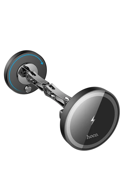 Hoco. HW26 Yapışkanlı Manyetik Hızlı Şarj Magsafe Araç Tutucu - Siyah - Resim 9