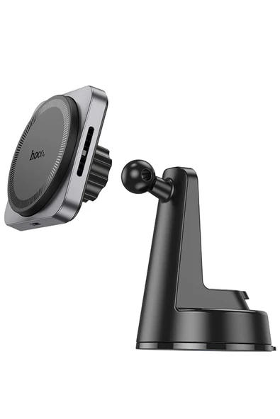 Hoco. HW16 Vantuzlu 15W Kablosuz Şarjlı Magsafe Manyetik Tutucu - Siyah - Resim 11