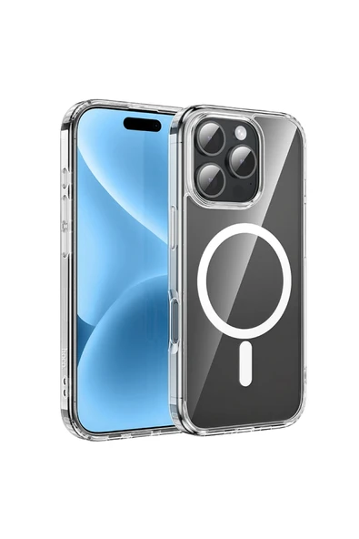 Hoco. iPhone 16 Pro Anti Fall Airbag Magsafe Kapak - Şeffaf ürün görseli 1