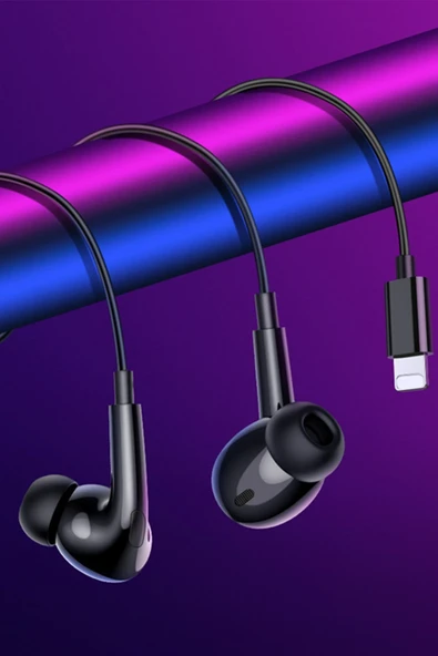 Hoco. M111 Pro Lightning Dijital Mikrofonlu Kablolu Kulaklık - Siyah - Resim 4