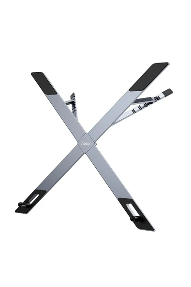 Hoco. HD9 Action Masaüstü Katlanabilir Laptop Tutucu - Gri - Resim 4