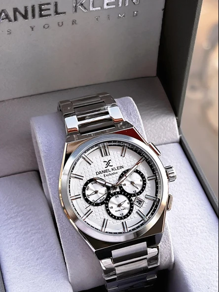 Daniel Klein İtalyan Tasarım Bileklik Hediyeli 2 Yıl Garantili Suya Dayanıklı Erkek Kol Saati XY.3 - Resim 2