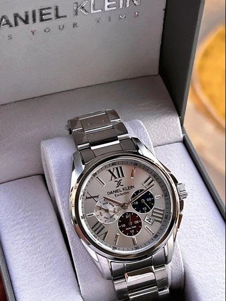 Daniel Klein Roma Rakamlı İç Kadran Fonksiyonları Aktif 2 Yıl Garantili Erkek Kol Saati EDK.14222.4 - Resim 2