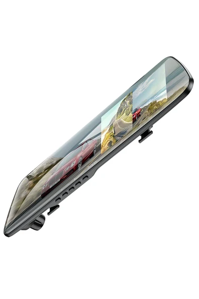 Hoco. DV4 Kameralı Kayıt Özellikli Akıllı Dikiz Aynası - Siyah - Resim 11