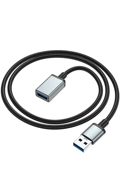 Hoco. US10 50cm 5 GBPS Hız Tak Çalıştır USB 3.0 to USB 3.0 Uzatma Kablosu - Siyah - Resim 3