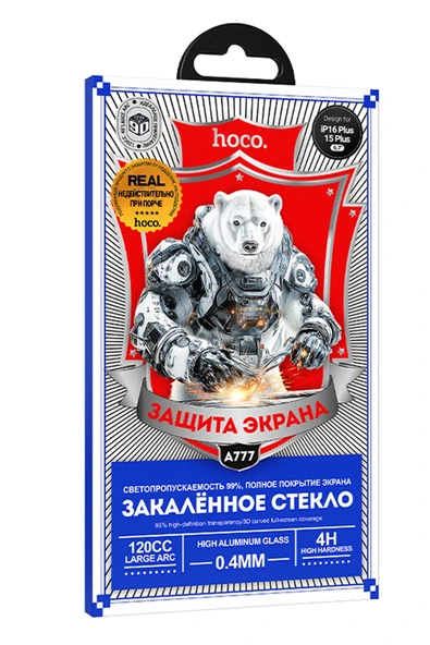 Hoco. Apple iPhone 15 Pro Max Bear Shield HD Cam Ekran Koruyucu - Siyah - Resim 9