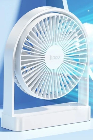 Hoco. HX65 Ultra İnce Masaüstü Soğutucu Fan - Beyaz - Resim 4