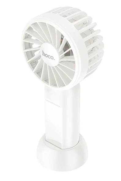 Hoco. HX60 Nimble El Tipi ve Masaüstü Soğutucu Fan - Beyaz - Resim 2
