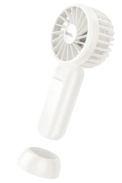 Hoco. HX60 Nimble El Tipi ve Masaüstü Soğutucu Fan - Beyaz - Resim 3