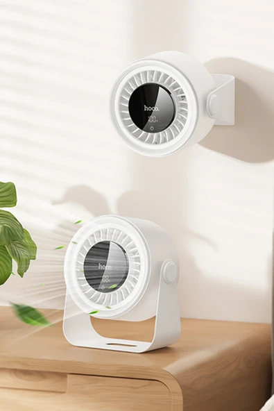 Hoco. HX66 Masaüstü Hava Sirkülasyon Soğutucu Fan - Beyaz - Resim 7