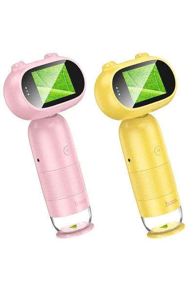 Hoco. DV206 IPS Ekranlı Video Kayıt Özellikli Çocuk Mikroskobu - Sarı - Resim 2